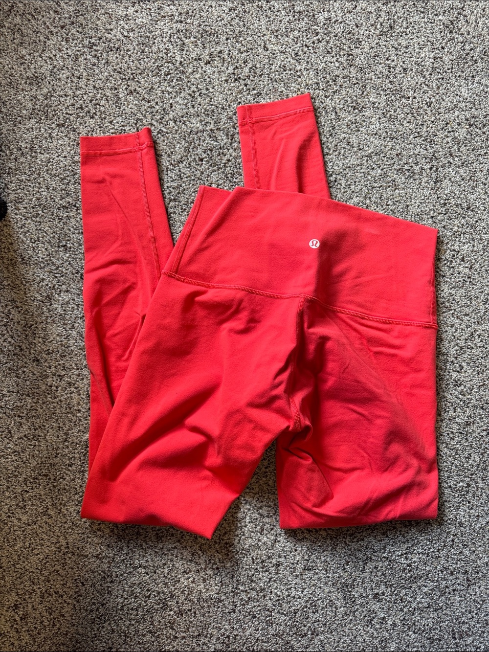 Lululemon Red High-Rise Leggings
